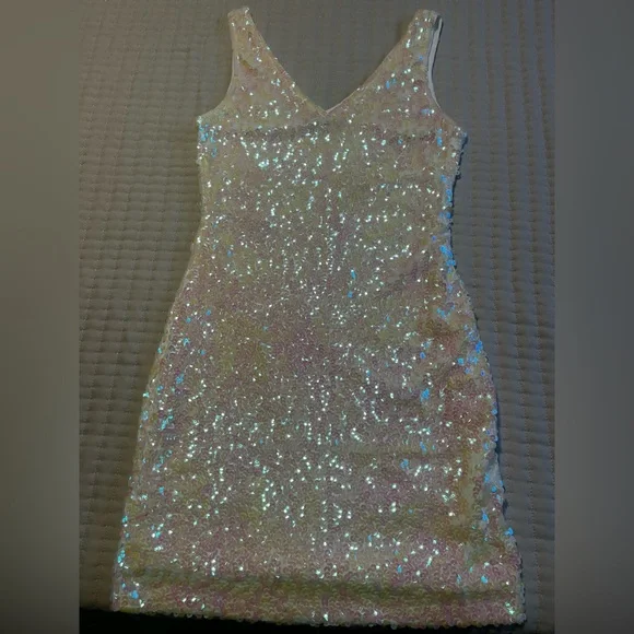 green emerald velvet dress White Sequin Bachelorette Mini Dress
